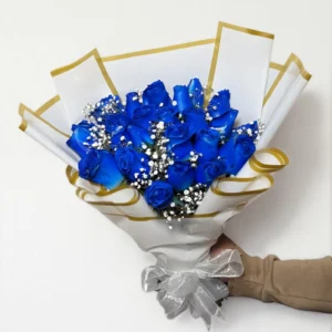 Ramo de 24 rosas azul: imagen 2