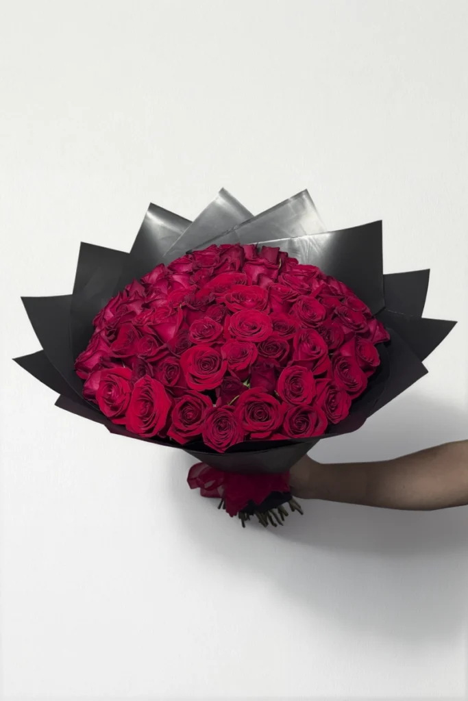 Ramo de 50 rosas rojas