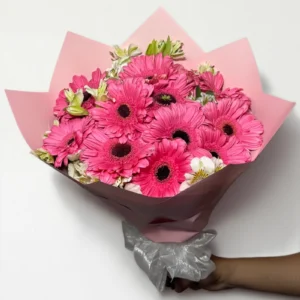 Ramo de 12 gerberas rosas: imagen 3