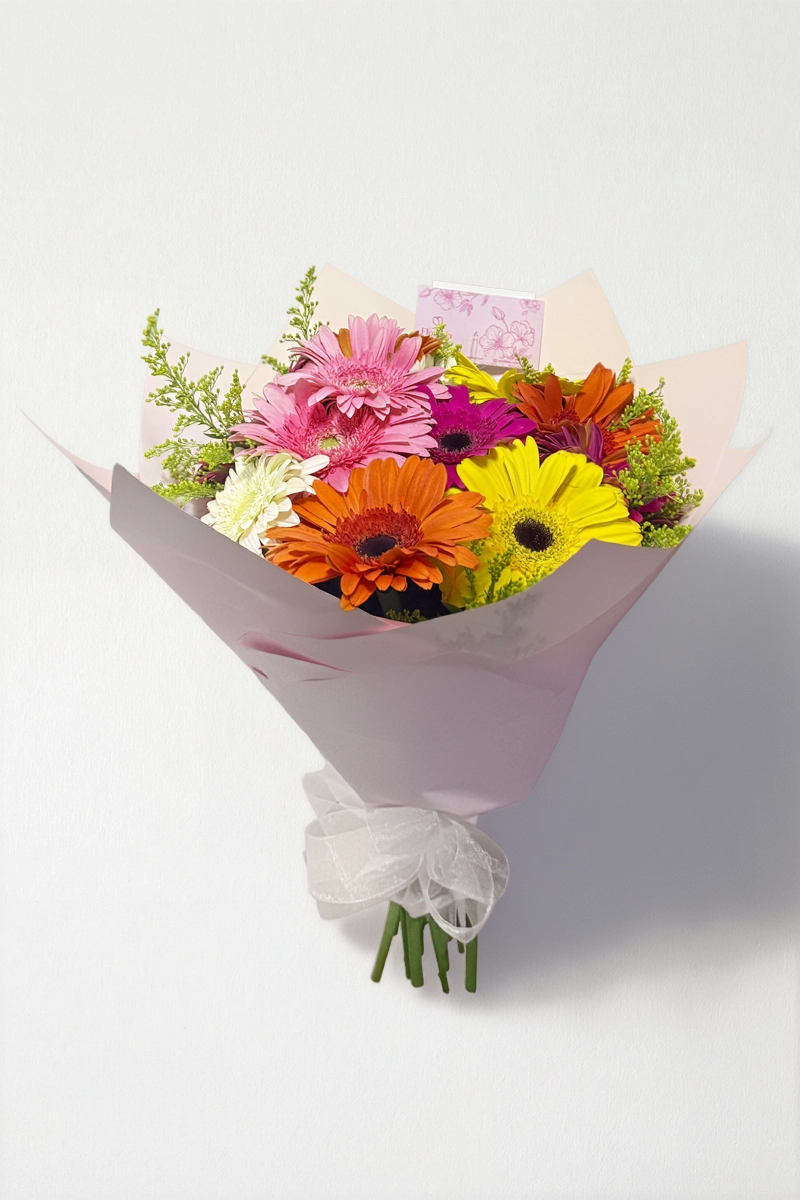 Ramo de 12 gerberas mixto: imagen 1