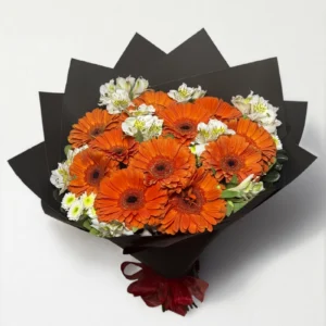 Ramo de 12 gerberas naranja: imagen 2