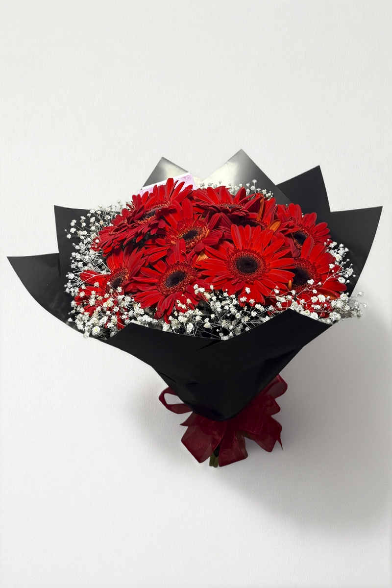Ramo de 12 gerberas rojas: imagen 3