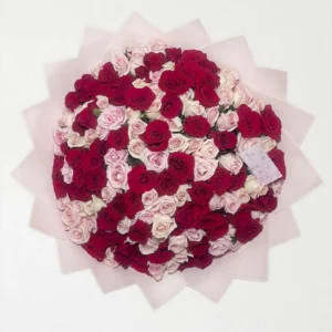Ramo de 150 rosas rojas y rosas: imagen 1