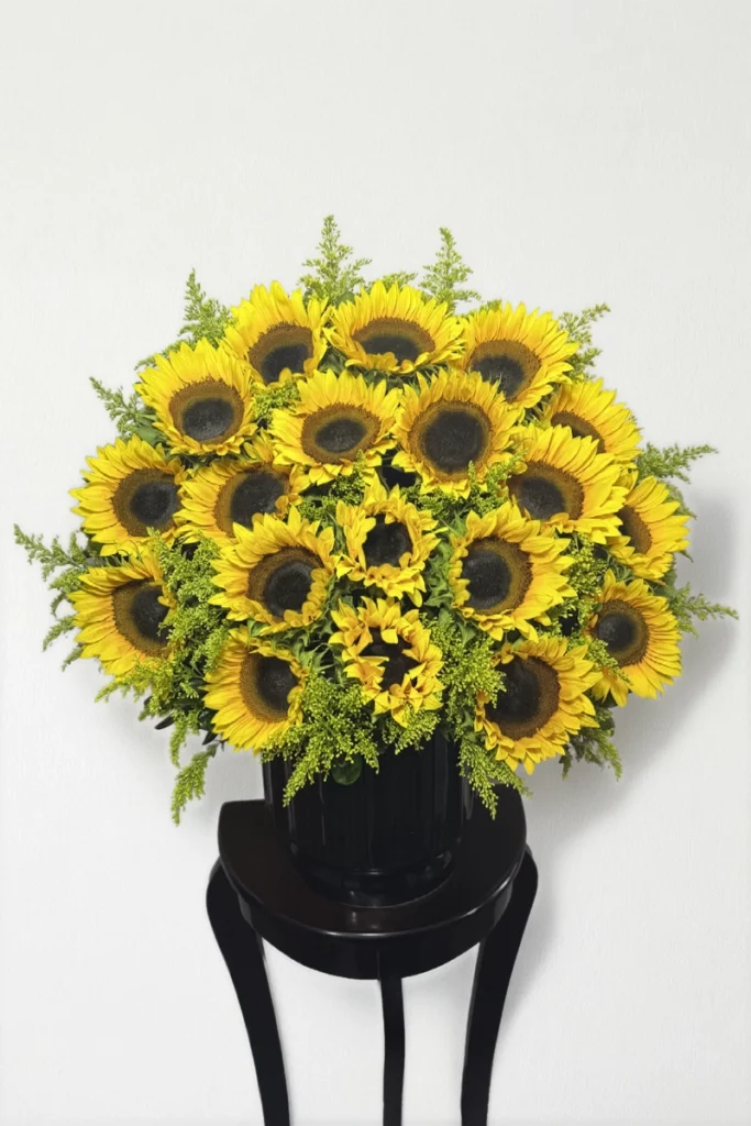 Arreglo de 18 girasoles