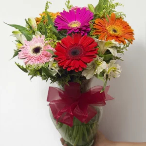 Arreglo de 6 gerberas mixto: imagen 3