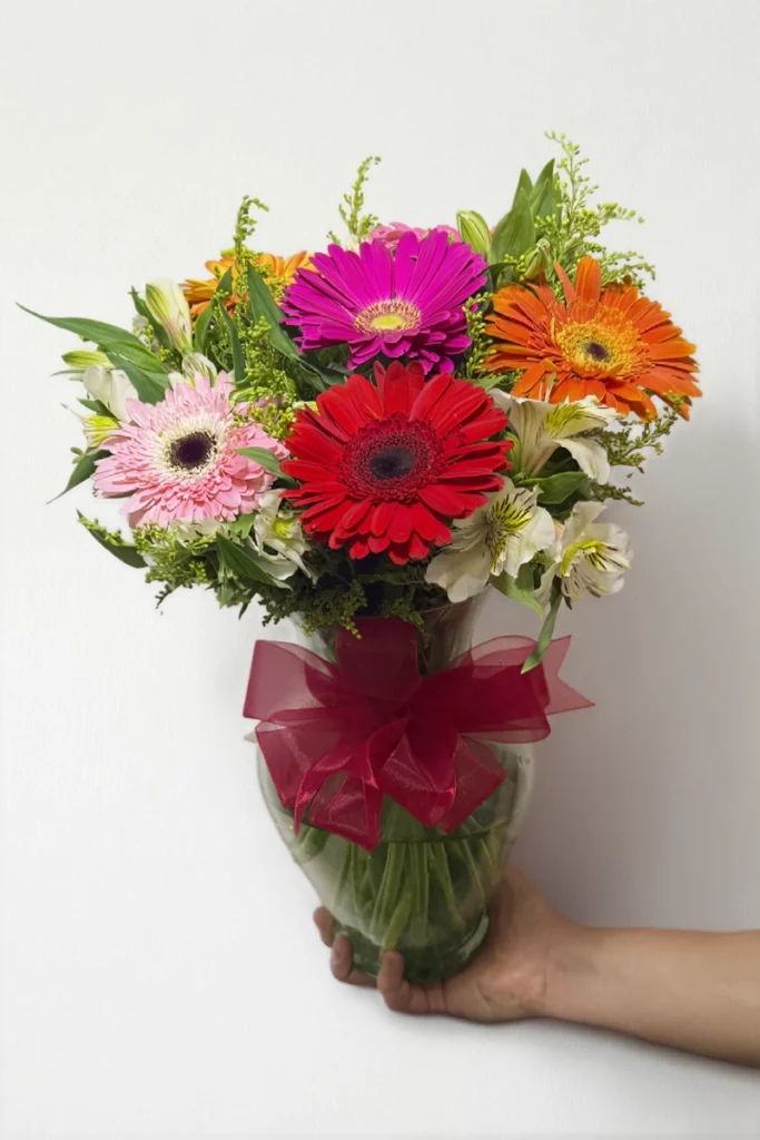 Arreglo de 6 gerberas mixto