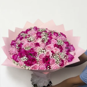 Ramo de 100 rosas en tonos pastel: imagen 3