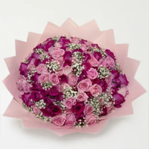 Ramo de 100 rosas en tonos pastel: imagen 2