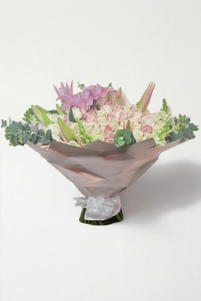 Ramo de 150 rosas y complementos