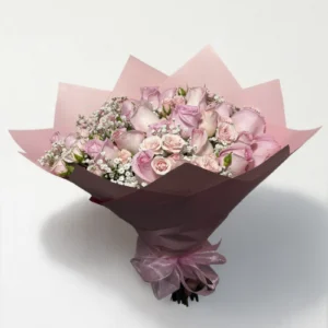 Ramo de 24 rosas con mini rose