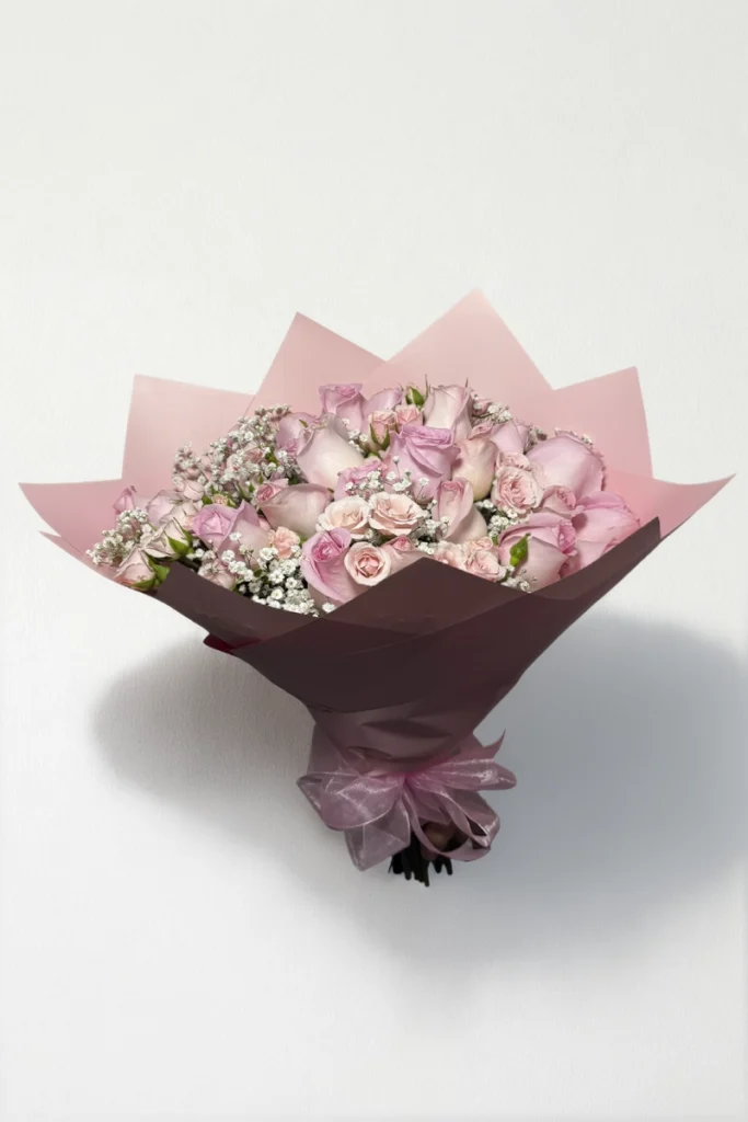 Ramo de 24 rosas con mini rose
