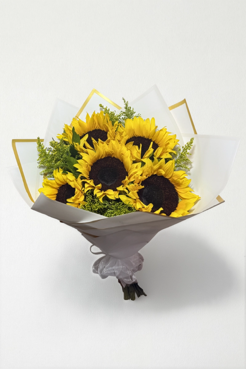 Ramo de 5 girasoles