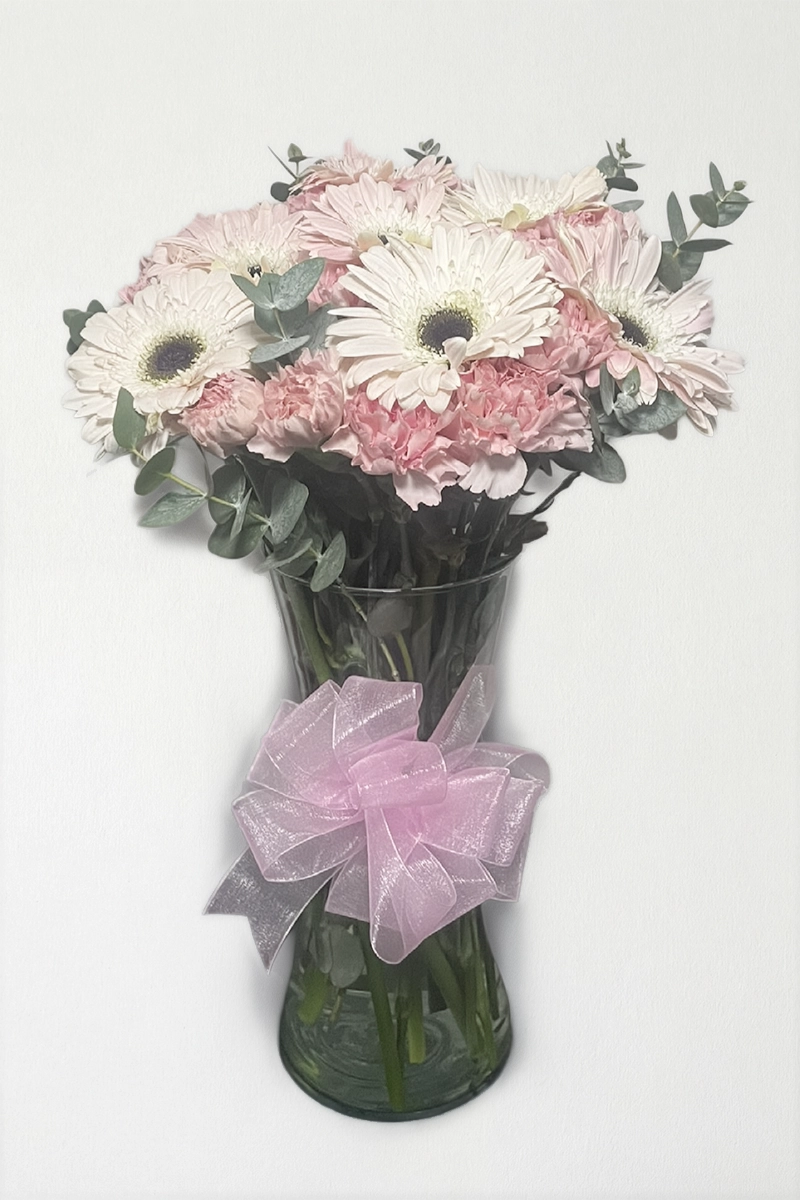 Arreglo de gerberas con claveles: imagen 3
