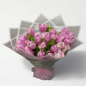 Ramo de 20 tulipanes con 12 rosas: imagen 2